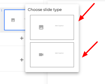 Choose slide type
